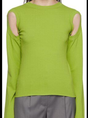 Low Classic Armhole Sweater green
